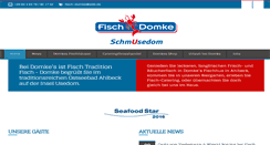 Desktop Screenshot of fischdomke.de